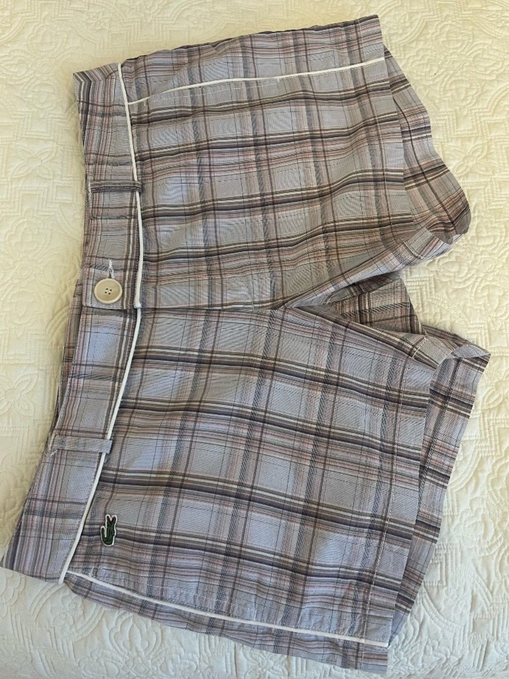 Lacoste plaid shorts size EU40/US M/8